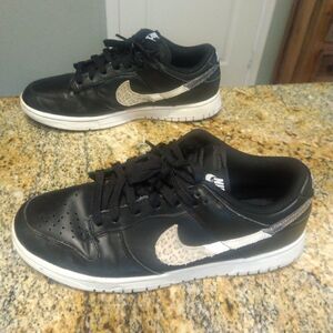 Nike Dunk Low SE Primal Black Leopard Womens Size 10 DD7099-001 Rare Limited